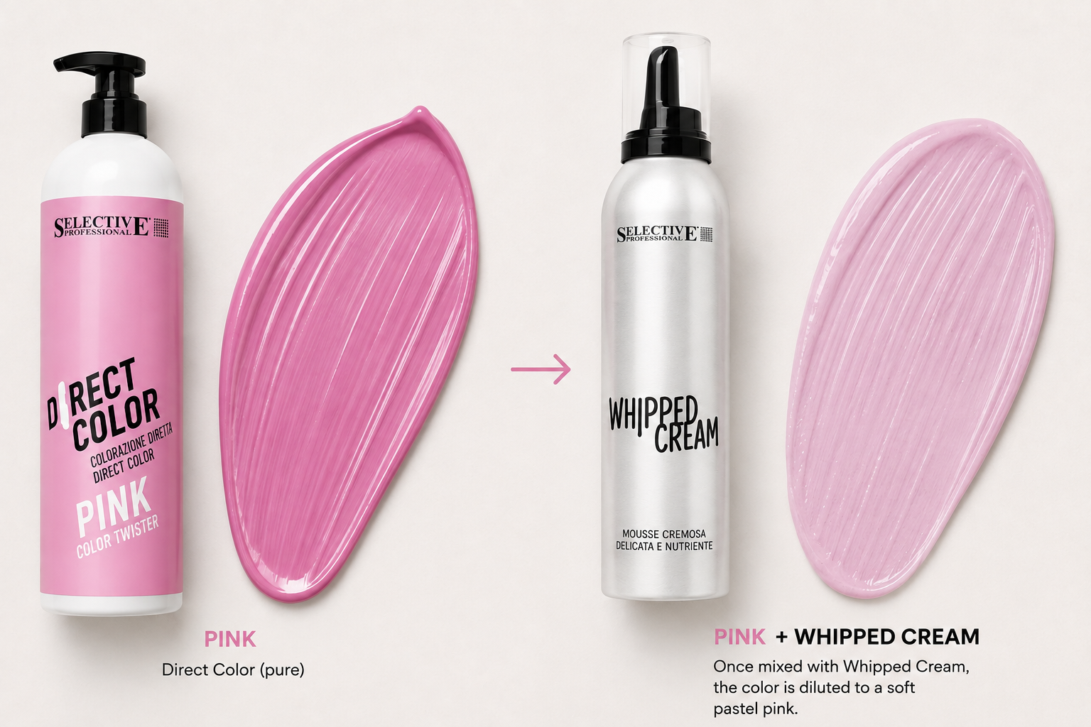 Selective Professional Color-Twister Lilla Rosa Pink 300ml