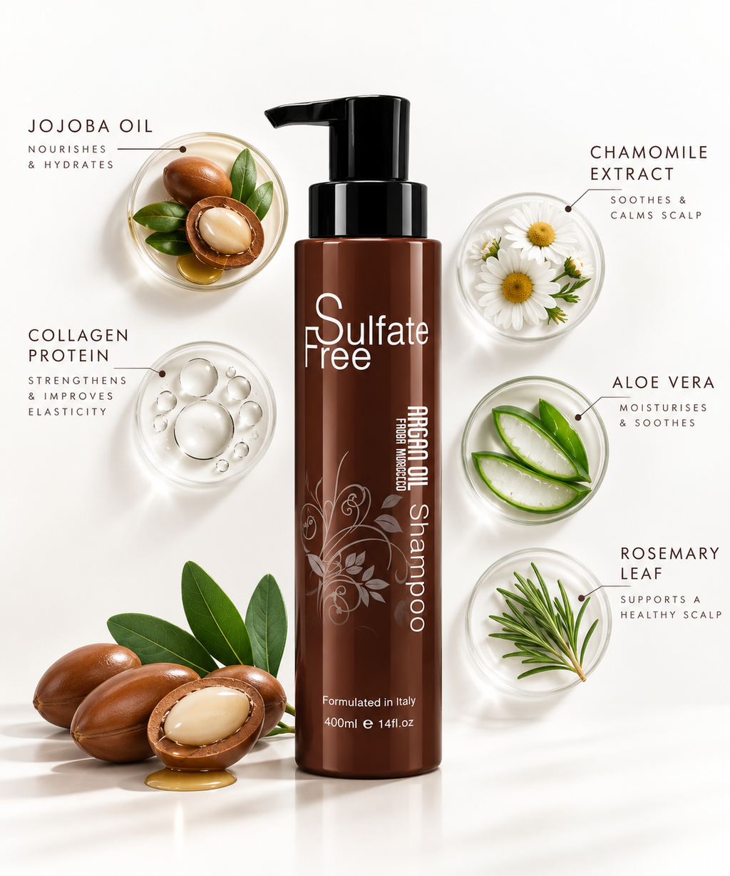 Argan Oil from Morocco Sulfate Free Shampoo 400ml