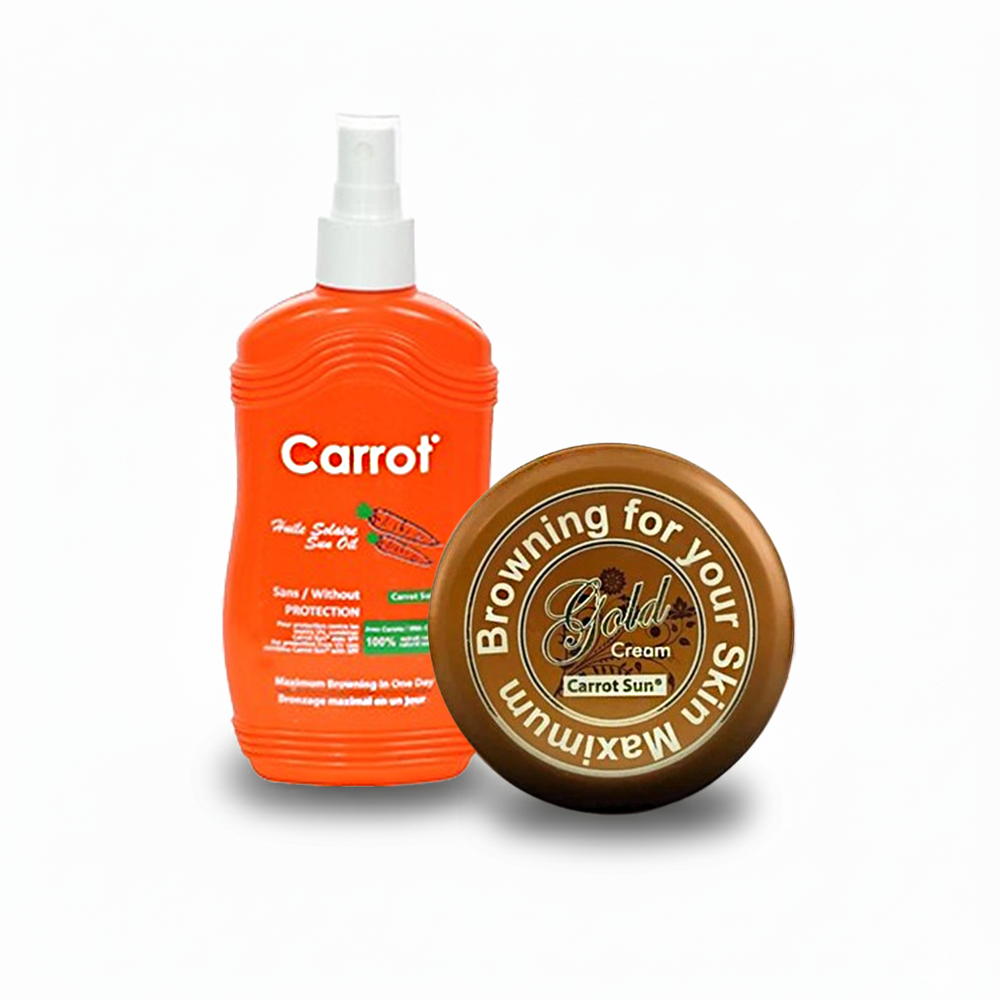 Carrot Sun Spray and Gold Carrot Tub 200ml + 350ml