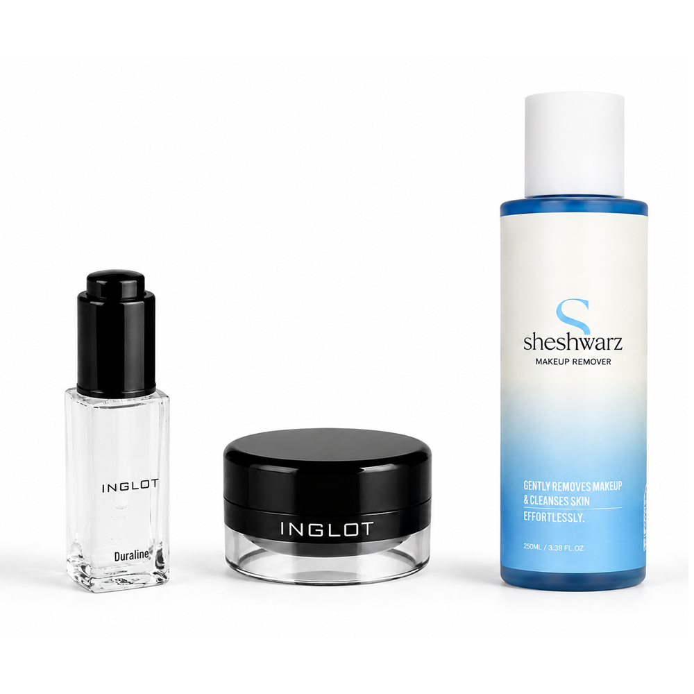 INGLOT Eyeliner 77 and Duraline Killer Couple with Sheshwarz Makeup Remover