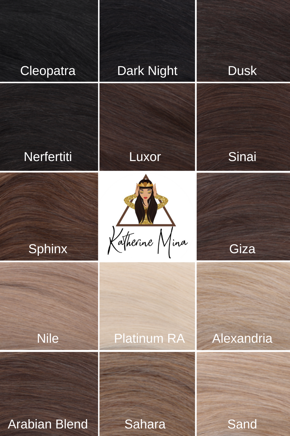 KM HAIR 5pc Clip-In Extensions - Cleopatra (Jet Black) 135g
