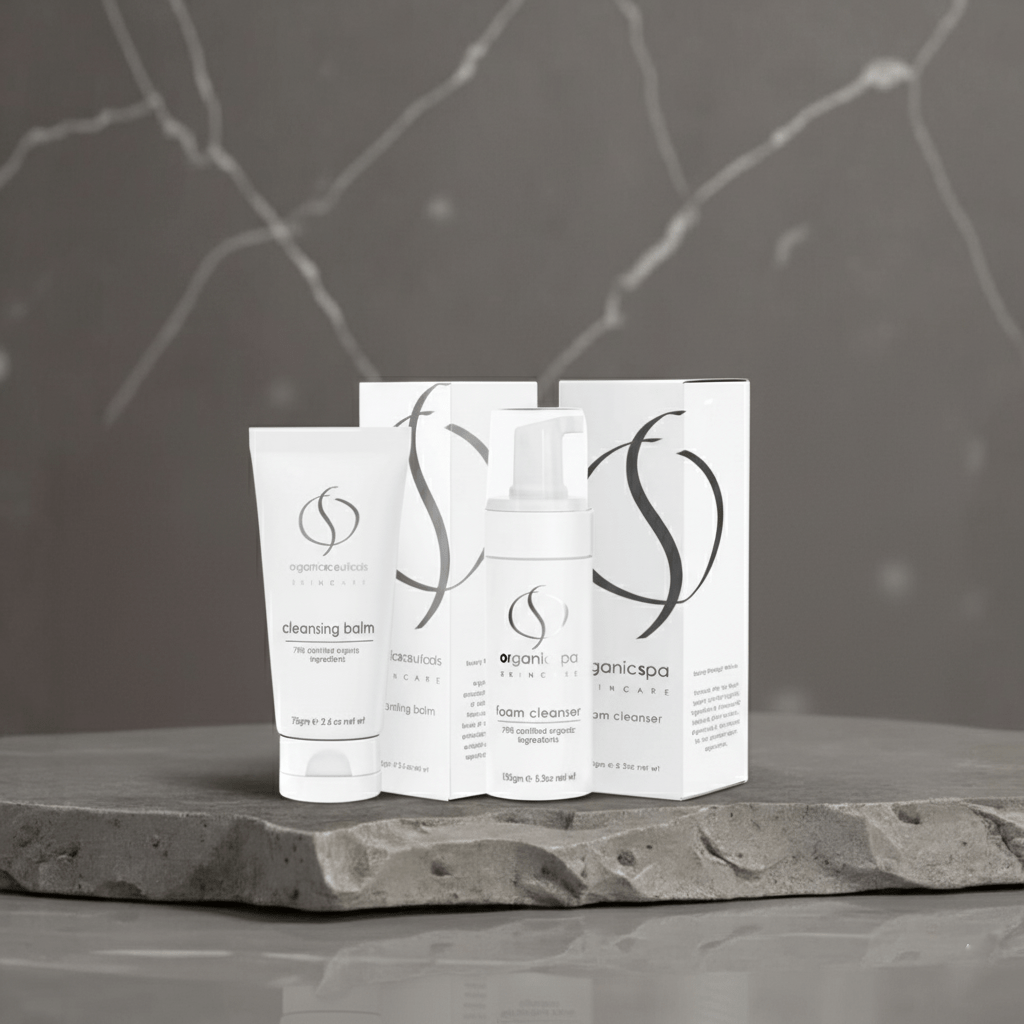 Organic Spa Double Cleanse Cleansing Balm and Foam Cleanser 75g + 150ml