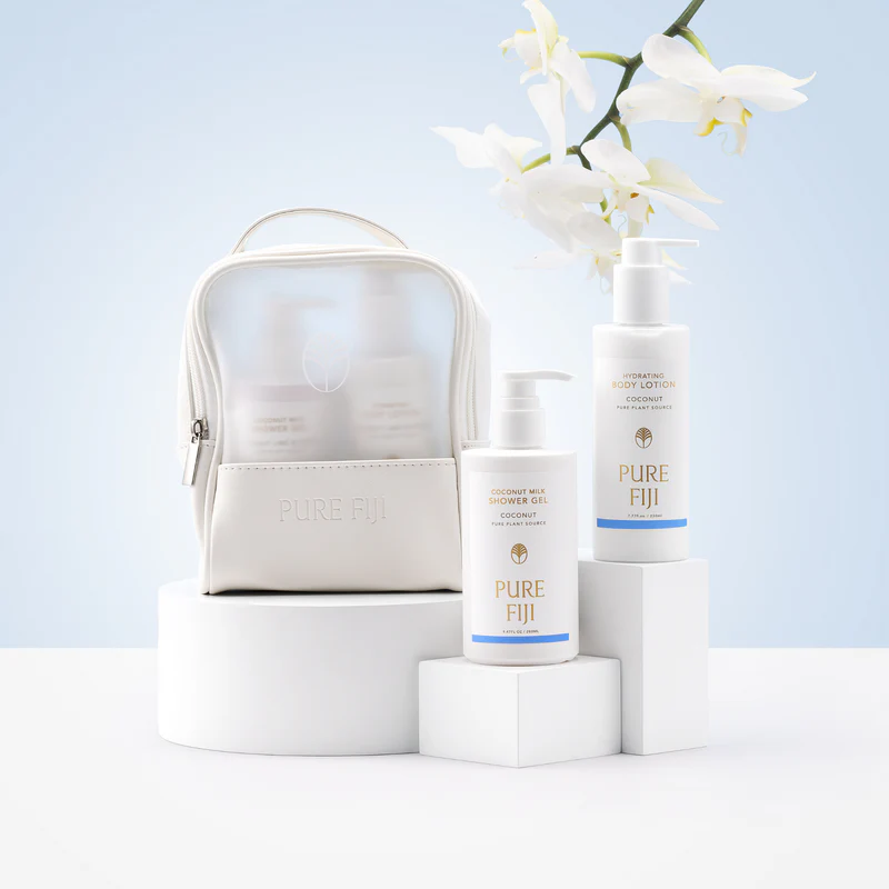 Pure Fiji Body Mates with Toiletry Bag 265ml + 230ml