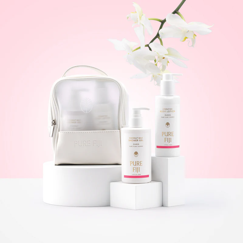Pure Fiji Body Mates with Toiletry Bag 265ml + 230ml