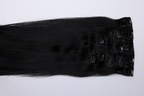 KM HAIR 5pc Clip-In Extensions - Cleopatra (Jet Black) 135g