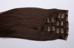 KM HAIR 5pc Clip-In Extensions - Luxor (Brown) 135g