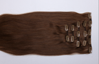 KM HAIR 5pc Clip-In Extensions - Sphinx (Middle Light Brown) 135g