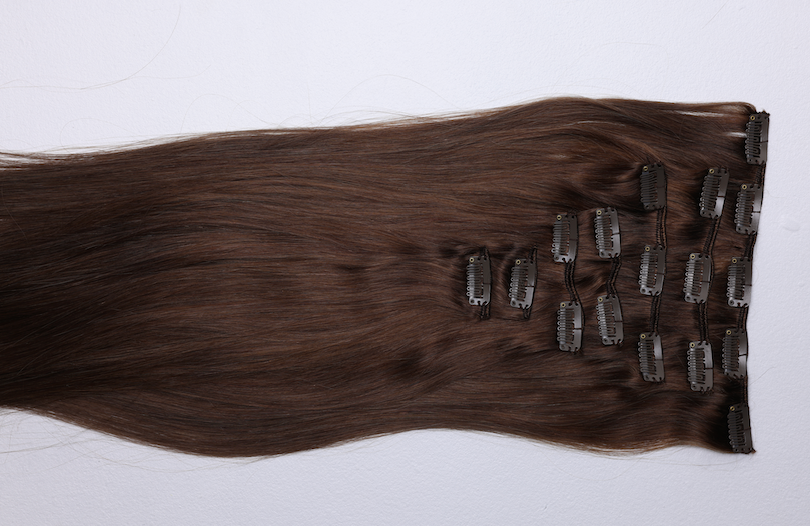 KM HAIR 5pc Clip-In Extensions - Giza (Ash Brown) 135g
