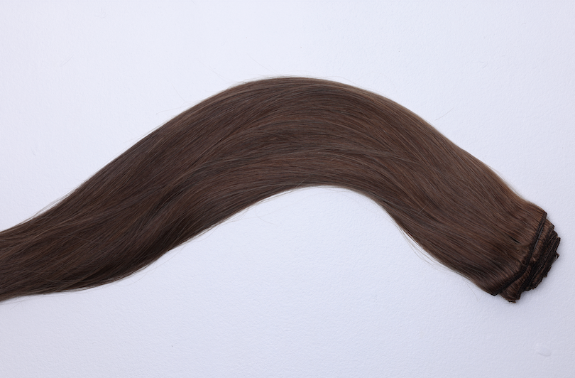 KM HAIR 5pc Clip-In Extensions - Giza (Ash Brown) 135g