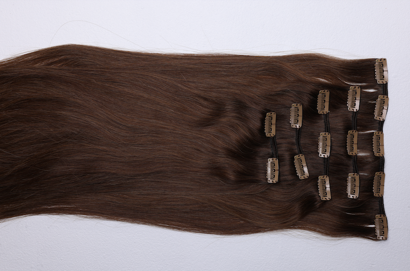 KM HAIR 5pc Clip-In Extensions - Arabian Blend 135g