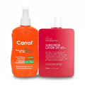 Carrot Sun Tanning Oil Spray 200ml + We Are Feel Good Inc. Signature Sunscreen Lotion SPF 50+ 200ml - Tanning Essentials Pack