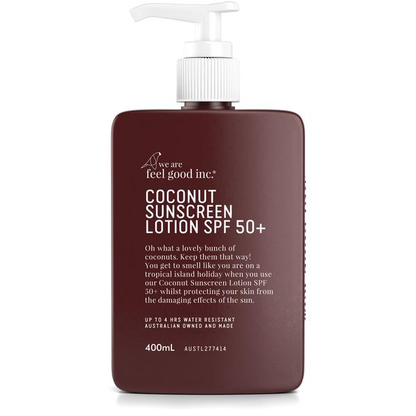 We Are Feel Good Inc. Coconut Sunscreen Lotion SPF 50+ 400ml