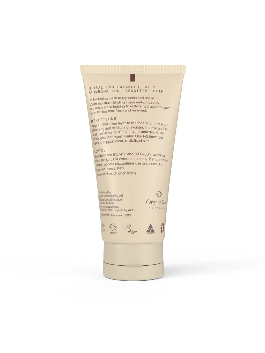 Organic Spa Gel Mask 75ml