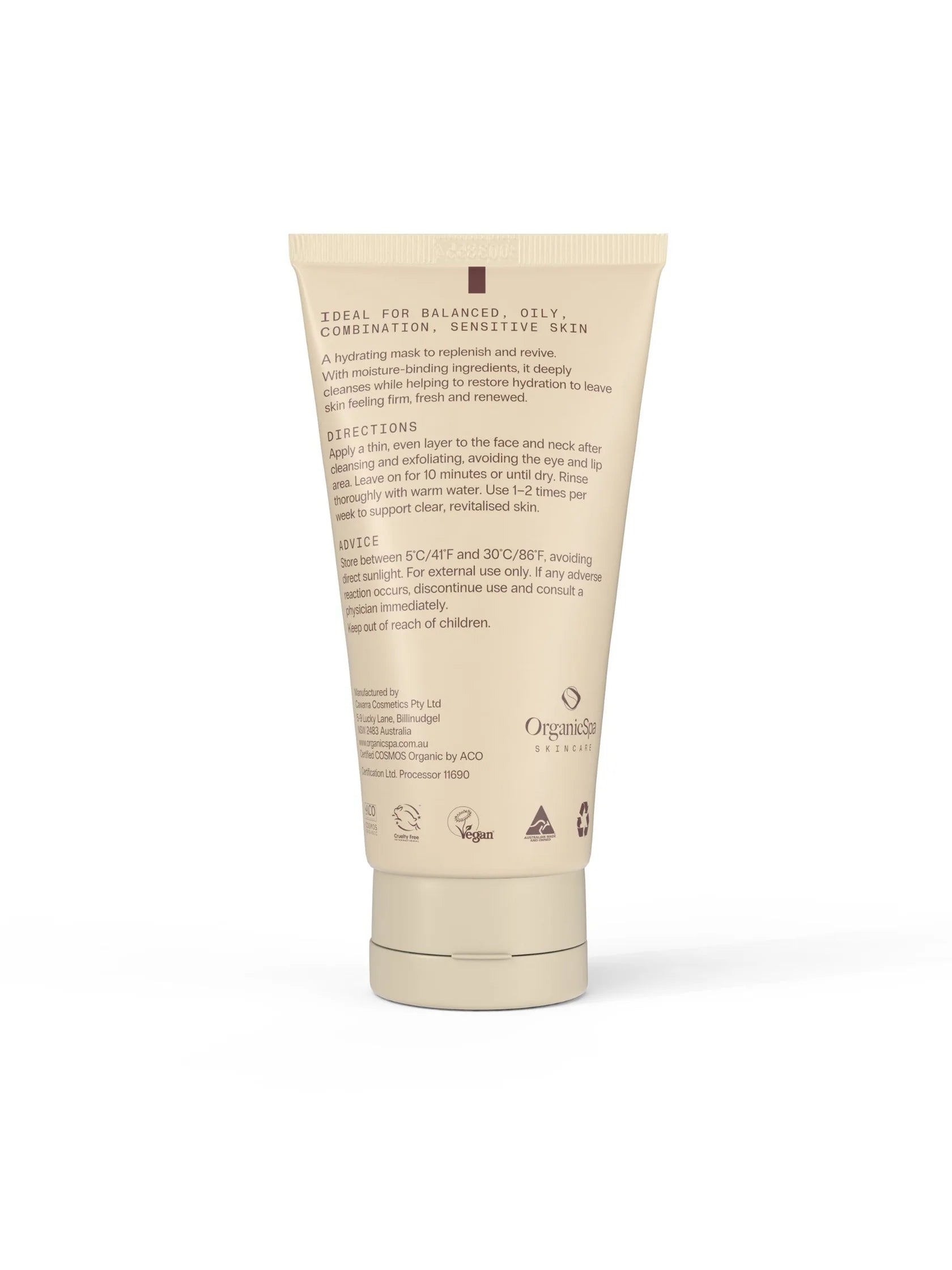 Organic Spa Gel Mask 75ml