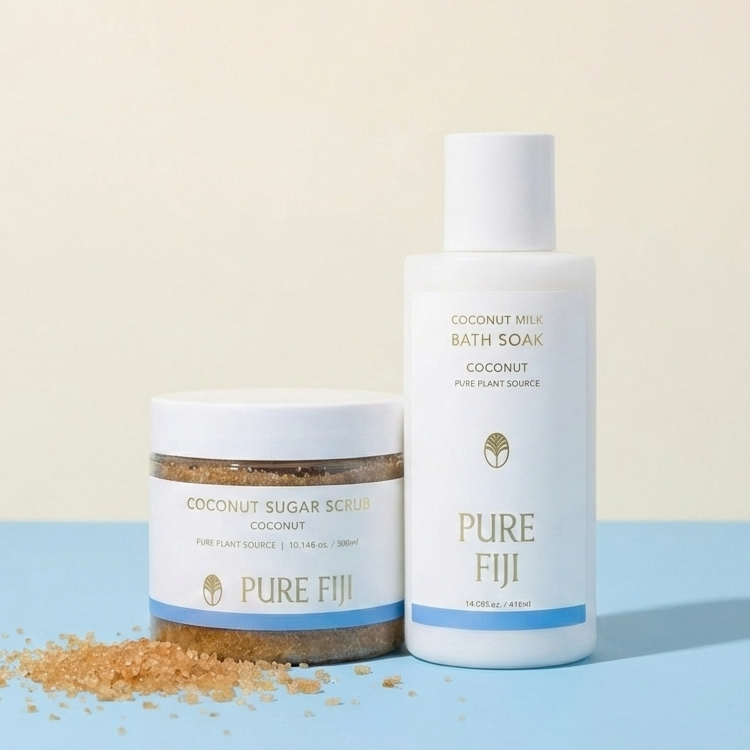 Pure Fiji Sugar Scrub and Milk Bath Combo